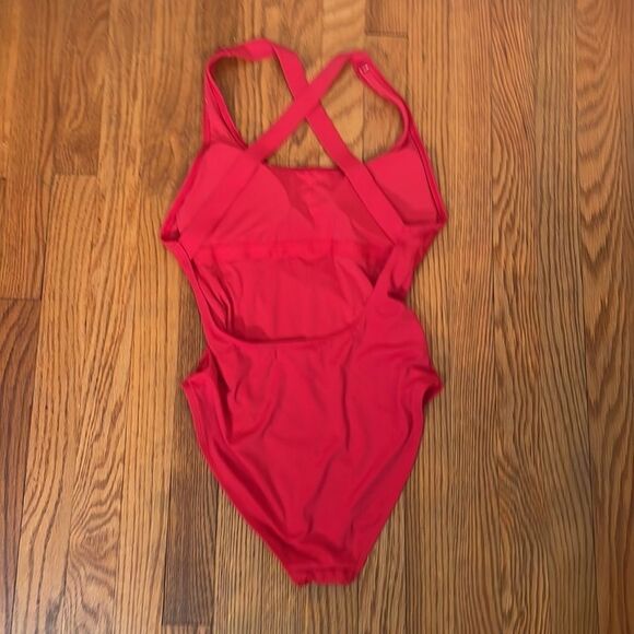 Andie‎ The Tulum One Piece Swimsuit Cherry Red size L NWT - Picture 3 of 7